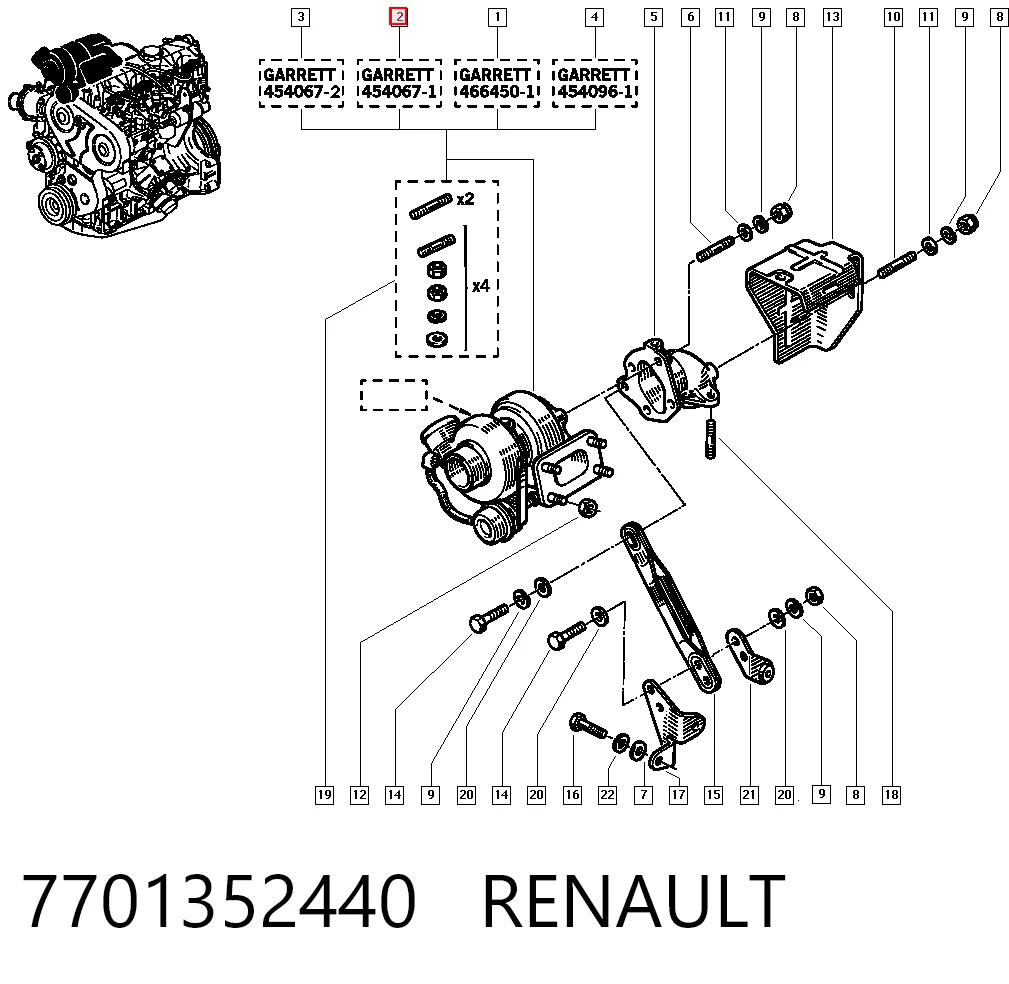 Turbina Renault 21  B48