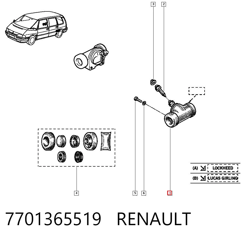 7701365519 Renault (RVI)