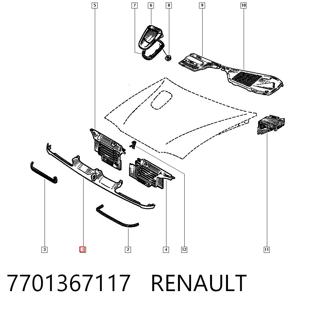 Grelha do radiador Renault 19 preço, a partir de 17,70 USD