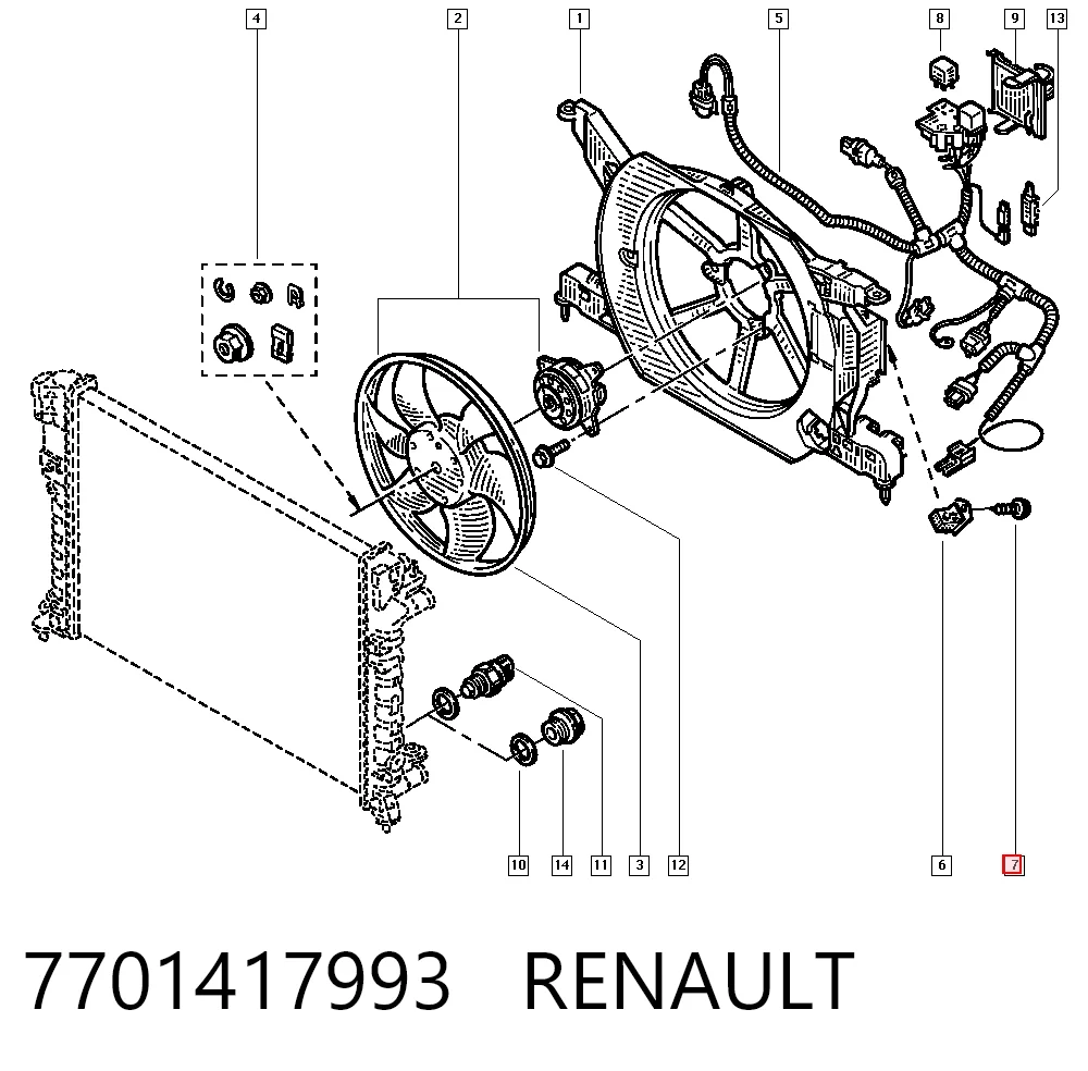 7701417993 Renault (RVI)