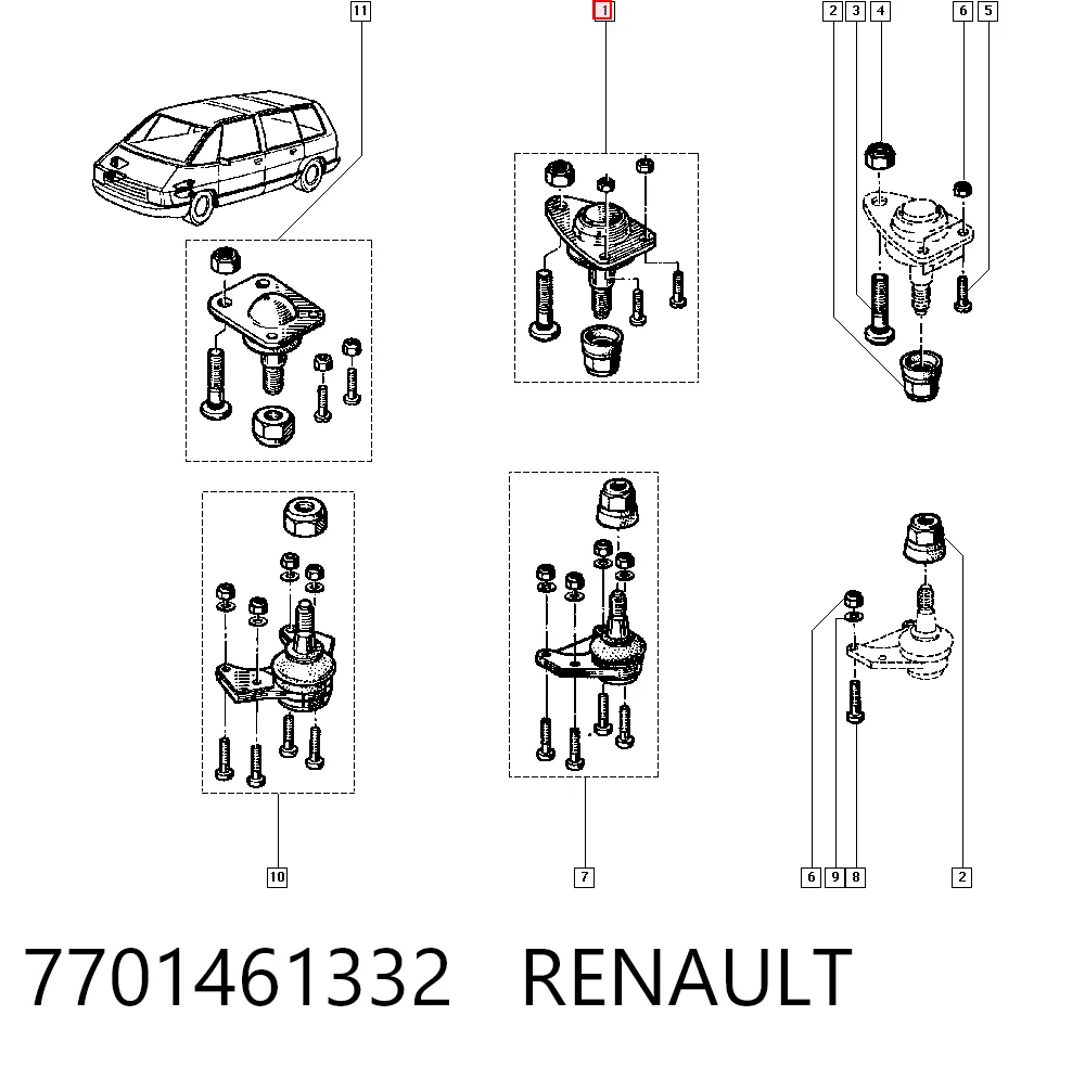 7701461332 Renault (RVI)
