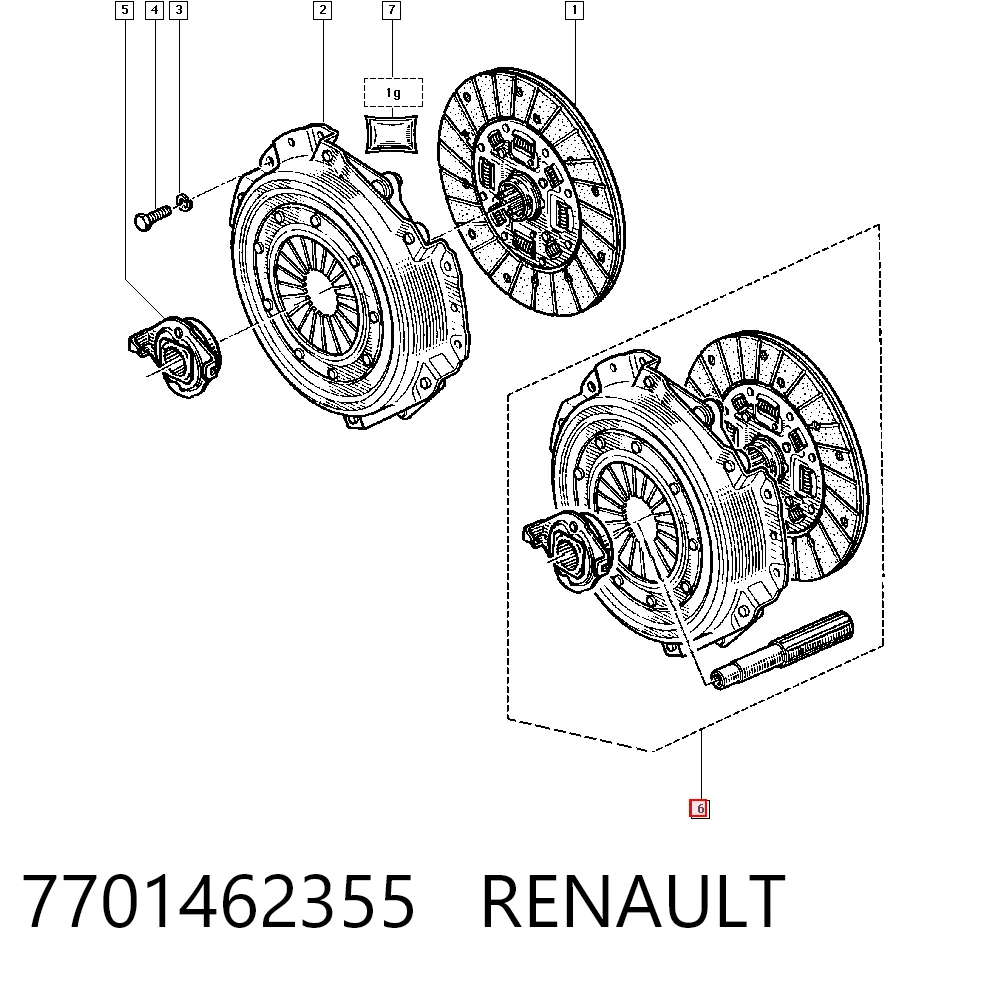7701462355 Renault (RVI)
