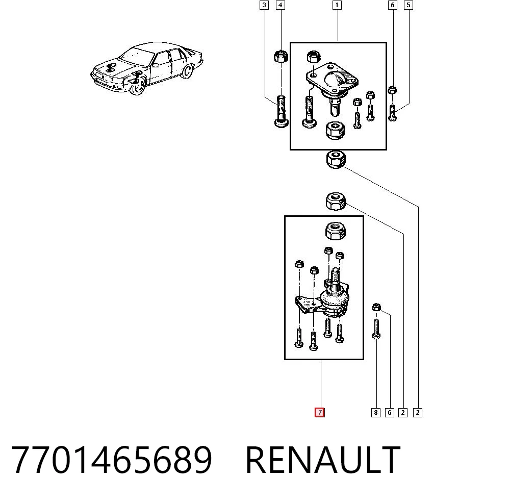 7701465689 Renault (RVI)