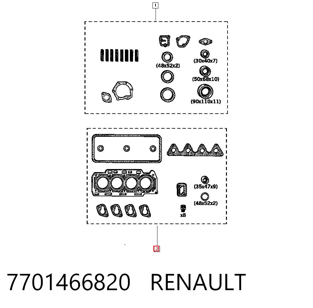 7701466820 Renault (RVI)