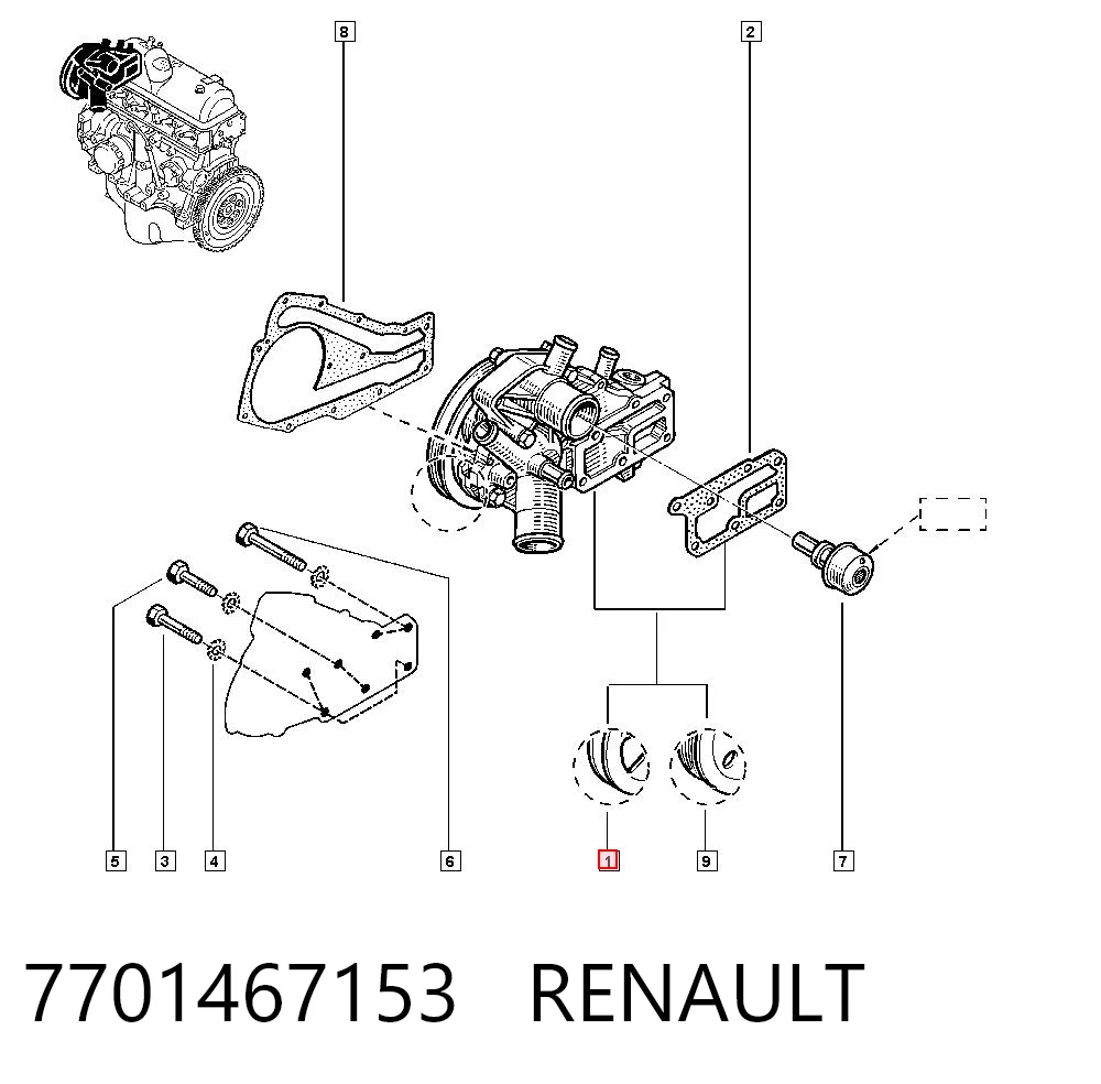 7701467153 Renault (RVI)