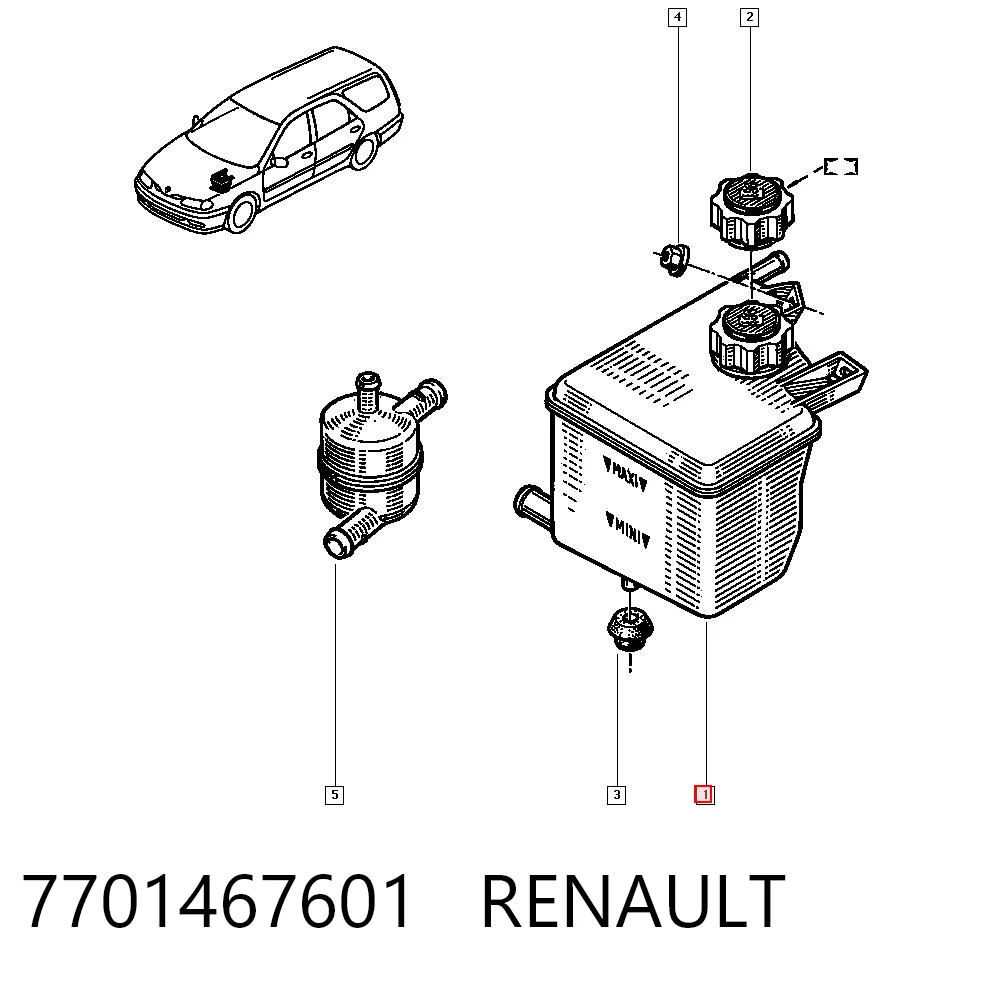 Compre T3704 PLUS AFTERMARKET Tanque de expansão do sistema de esfriamento