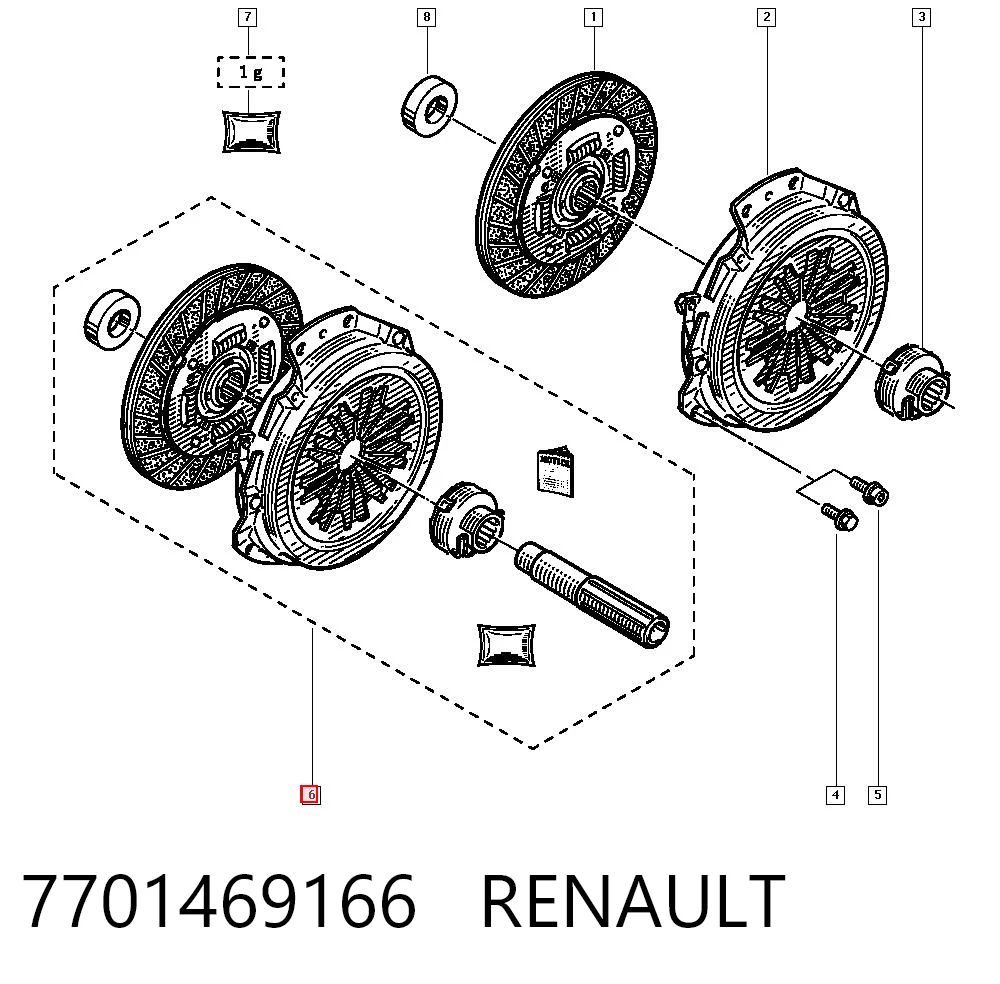 Kit de embraiagem (3 peças) 272414 Volvo