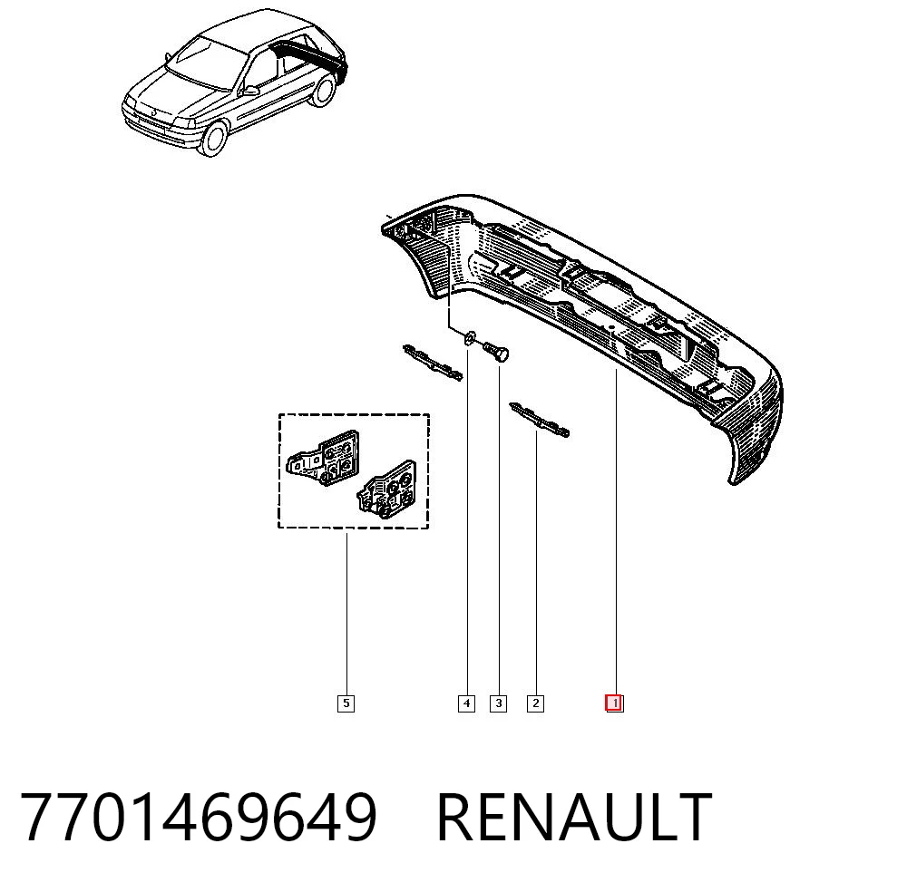 Pára-choque traseiro Vauner 25044076 preço, a partir de 110,63 USD