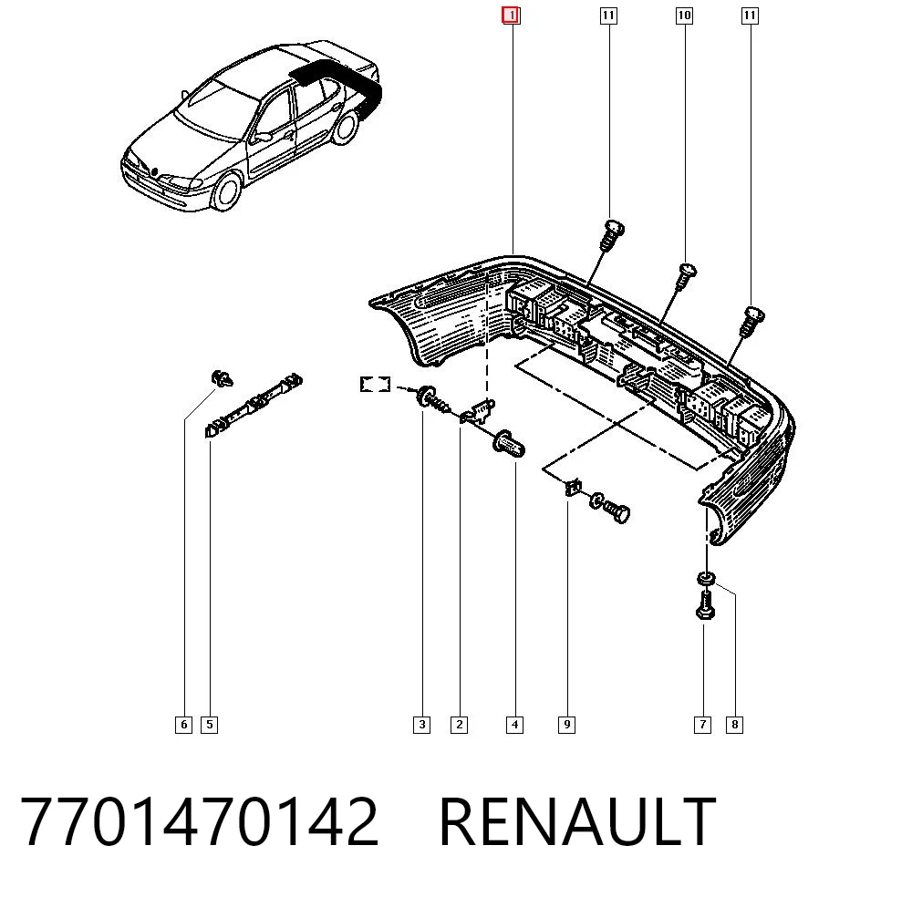 7701470142 Renault (RVI)