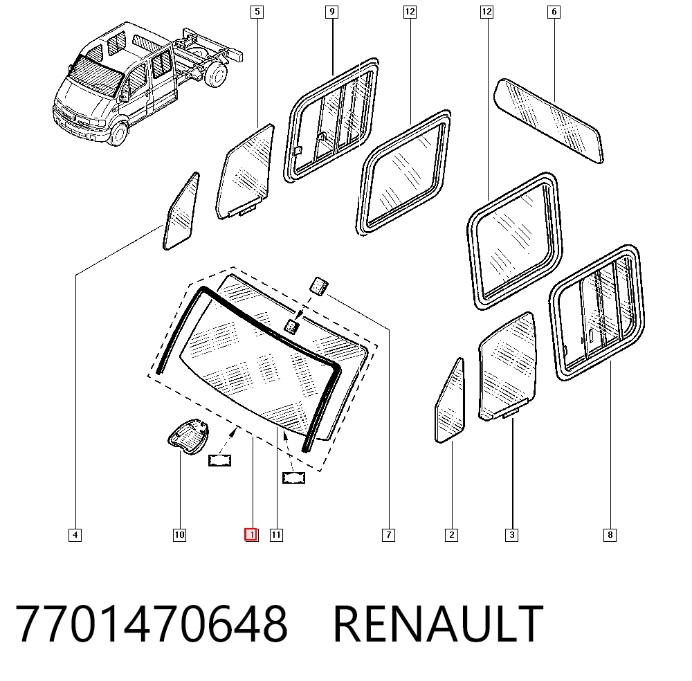 Pára-brisas Renault Master II HD, FD ao melhor preço