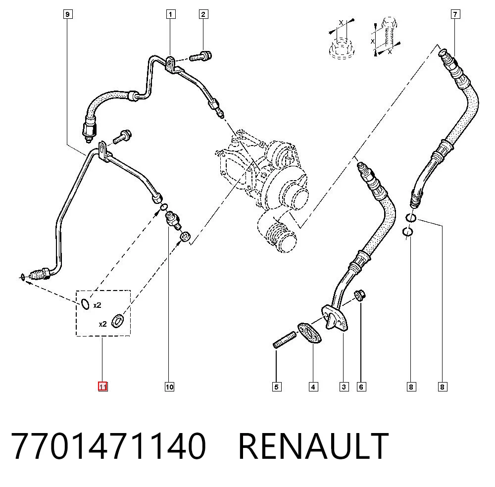 Vedante de mangueira de fornecimento de óleo de turbina General Motors 9110595 preço, a partir de 4,07 USD