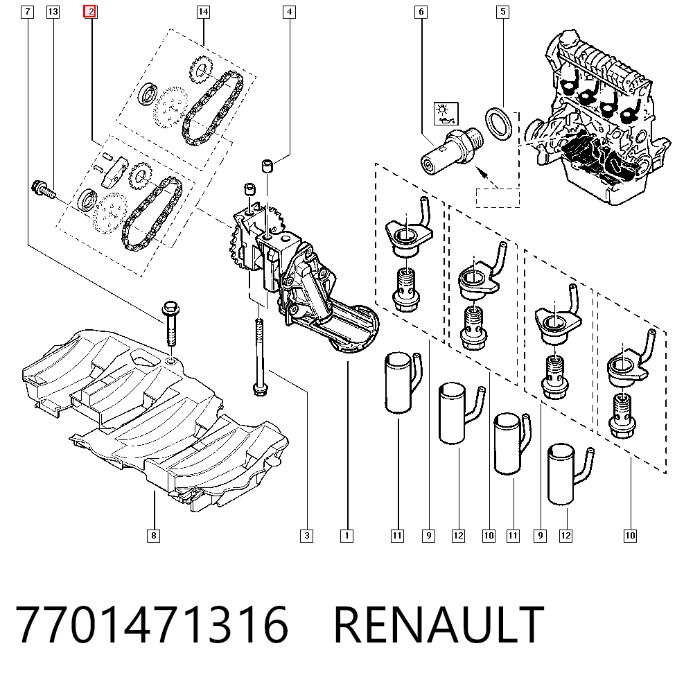 Compre 9110520 Opel Cadeia de bomba de óleo, kit