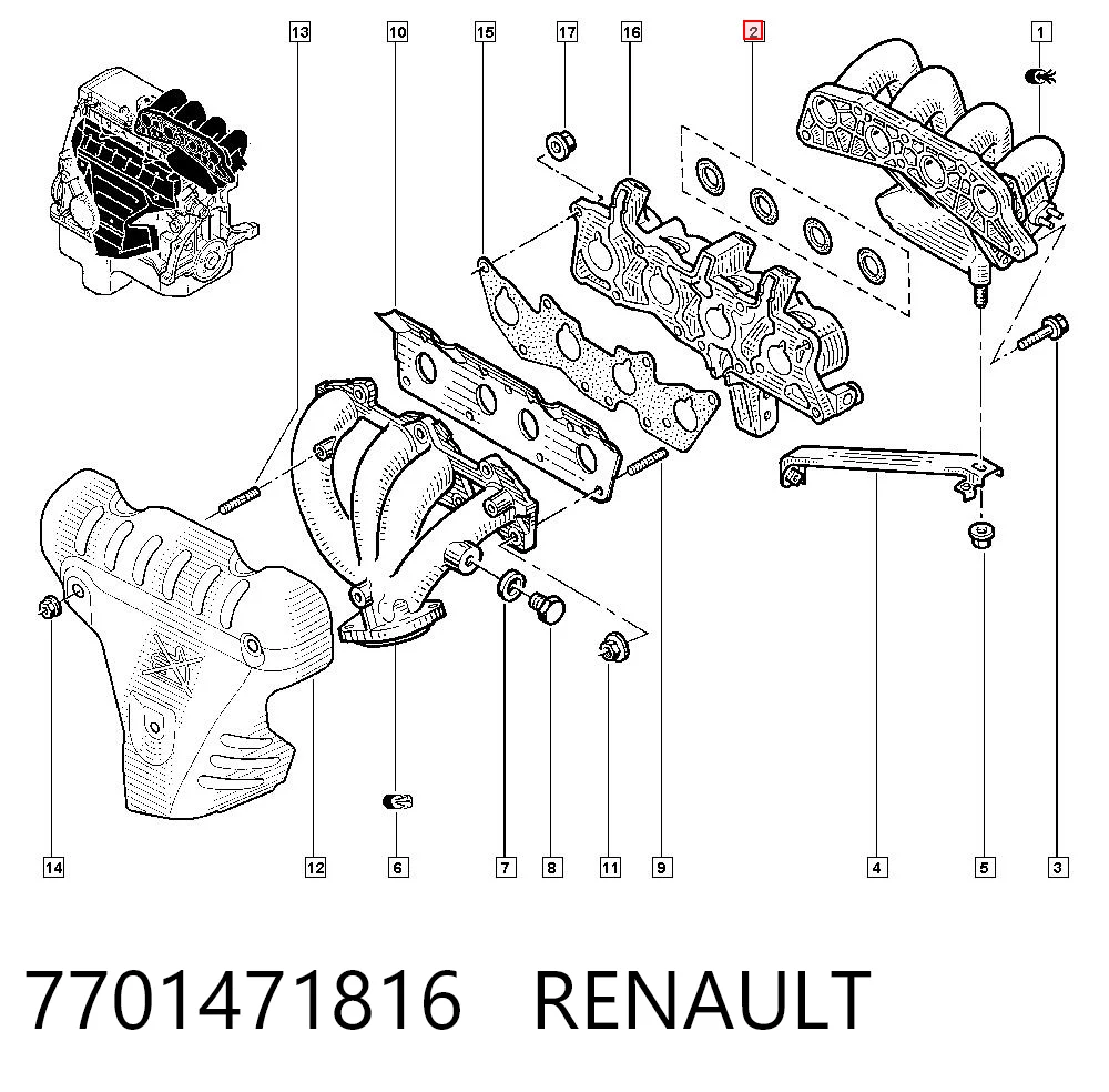 7701471816 Renault (RVI)