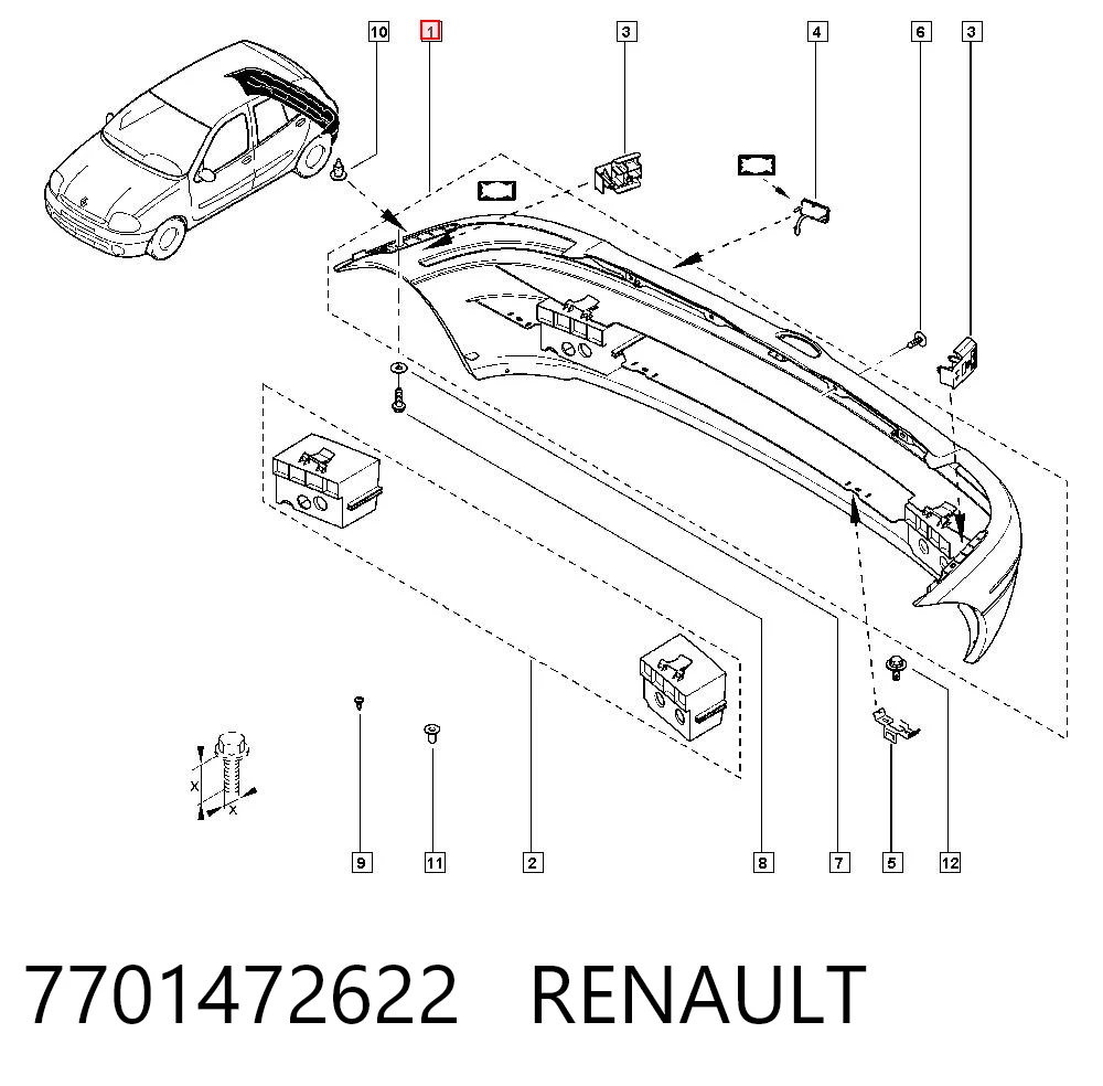 7701472622 Renault (RVI)