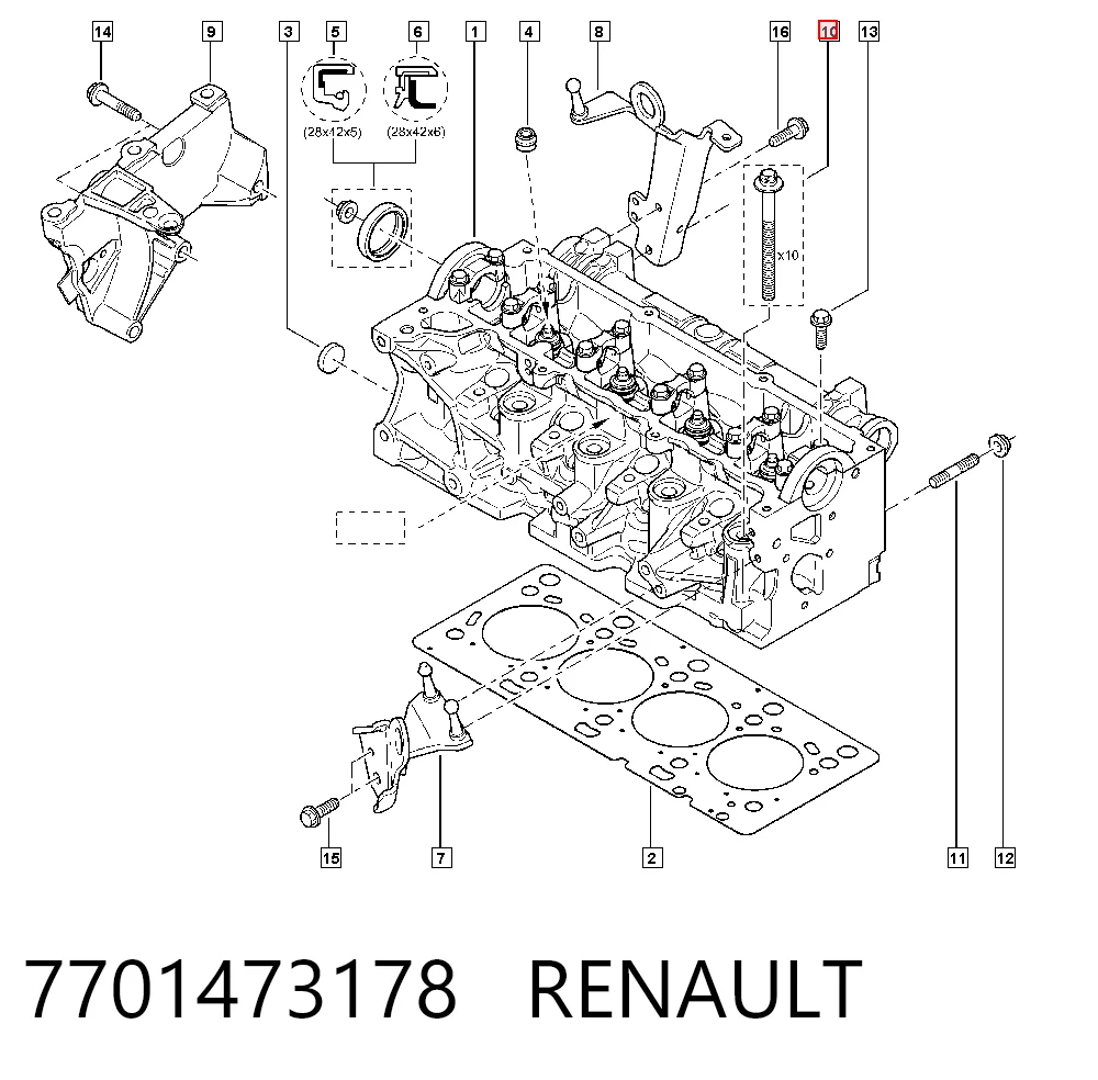  para Renault Clio III (BR01, CR01)