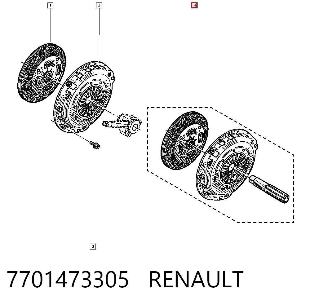 Kit de embraiagem (3 peças) 3000100QAL Nissan/Infiniti