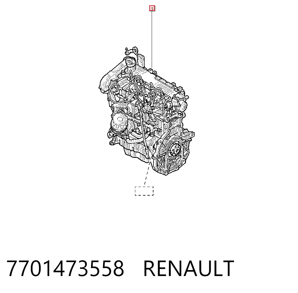 Motor montado para Renault Clio BB, CB