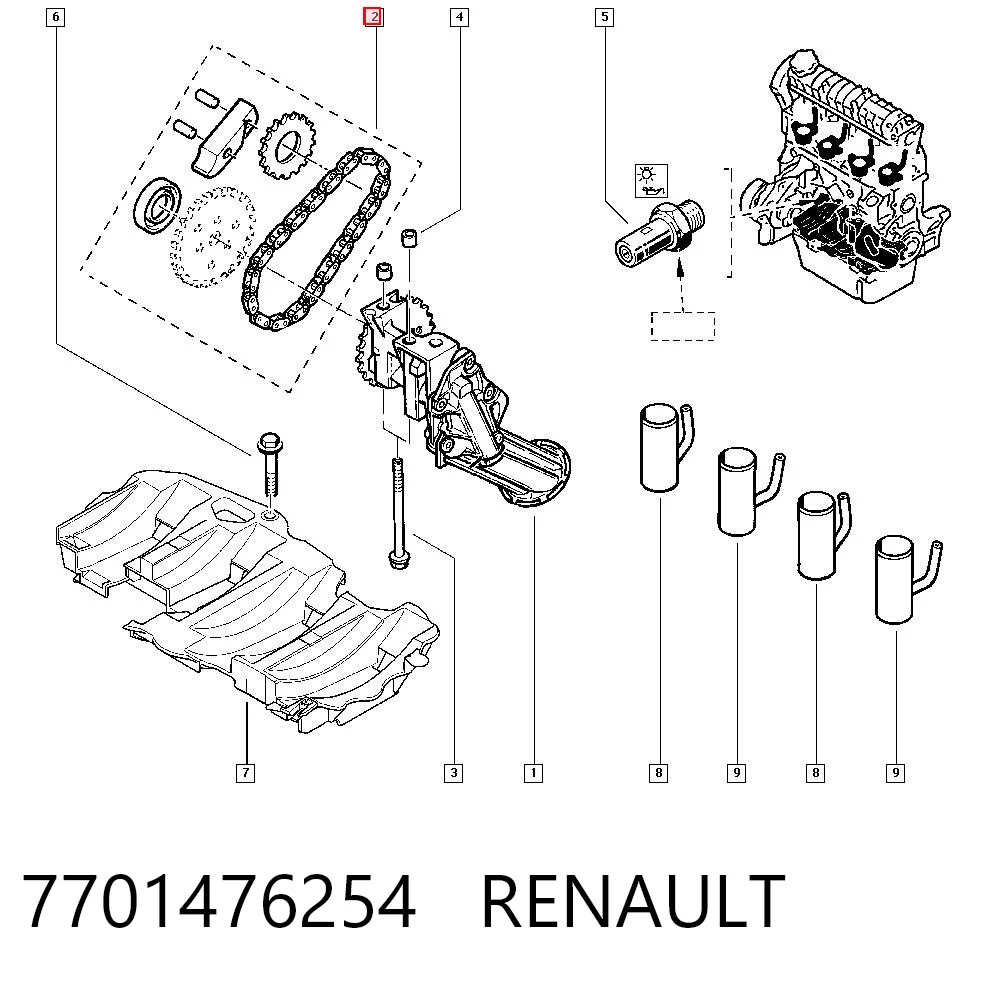 7701476254 Renault (RVI)