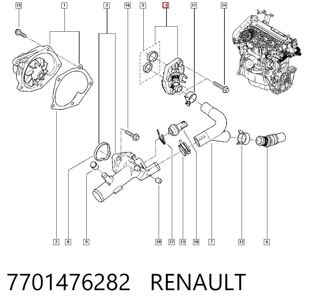 7701476282 Renault (RVI)