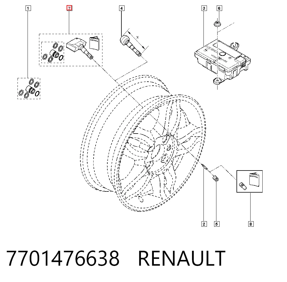 7701476638 Renault (RVI)