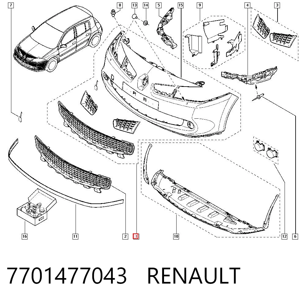 7701477043 Renault (RVI)