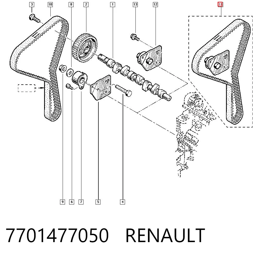 7701477050 Renault (RVI)