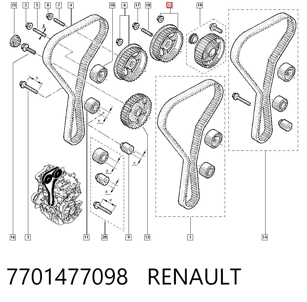 7701477098 Renault (RVI)