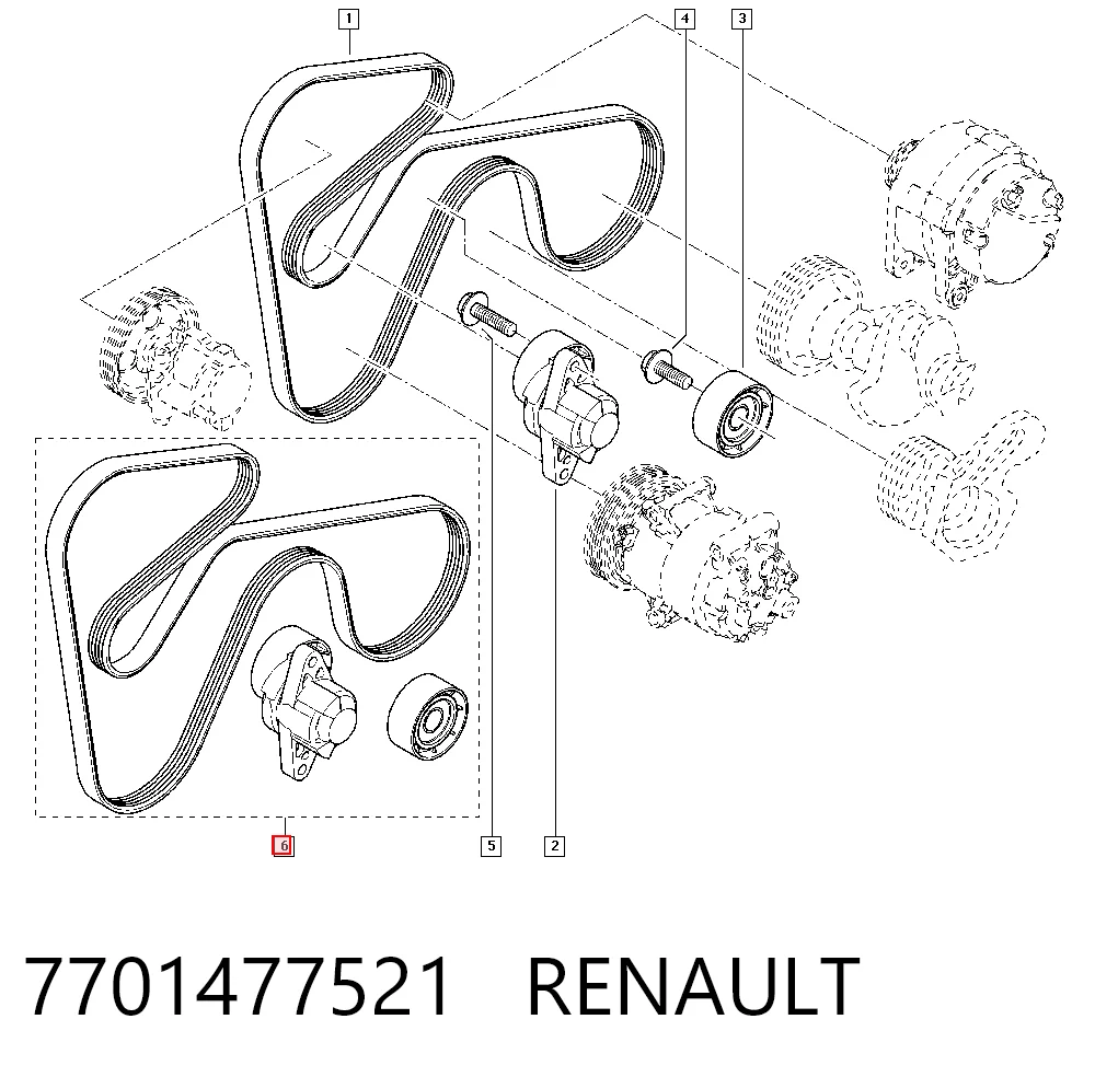 Correia dos conjuntos de transmissão, kit para Renault Espace III JE