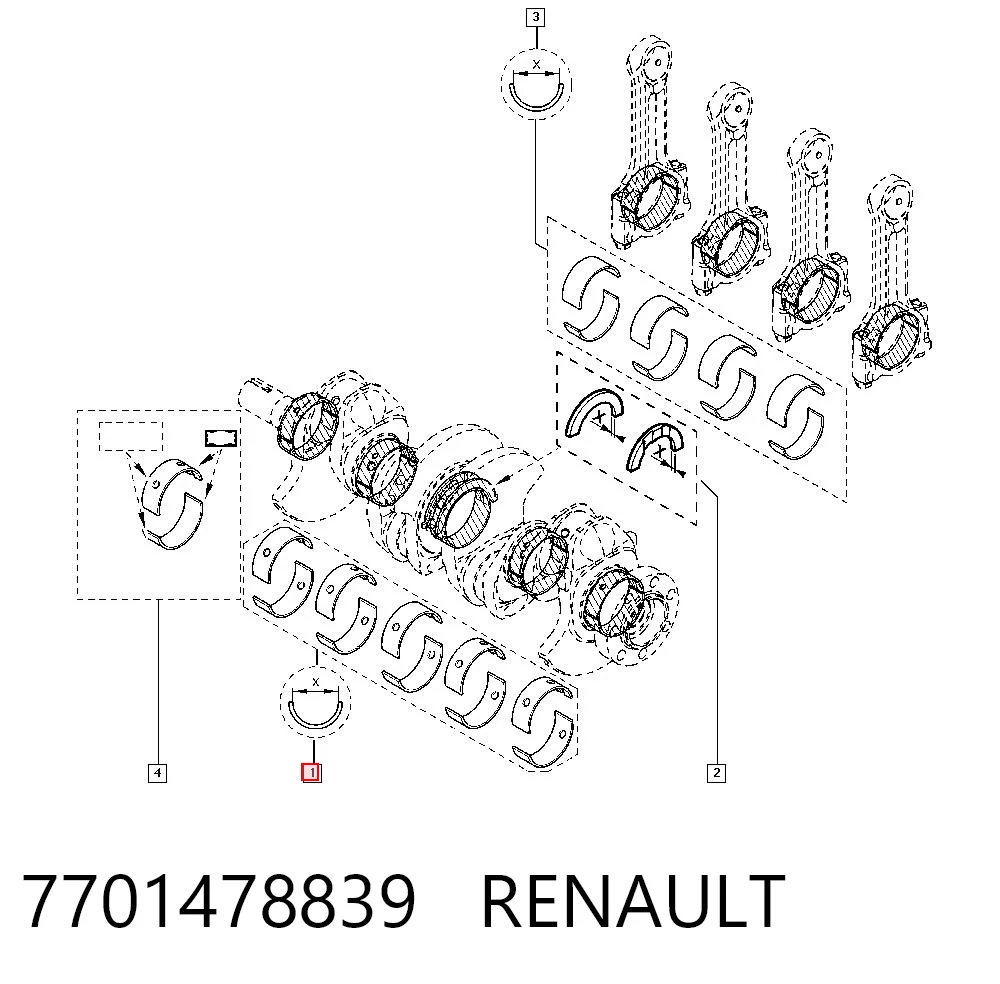 Folhas inseridas principais de cambota, kit, padrão (STD) King MB5288AMSTD preço, a partir de 32,88 USD