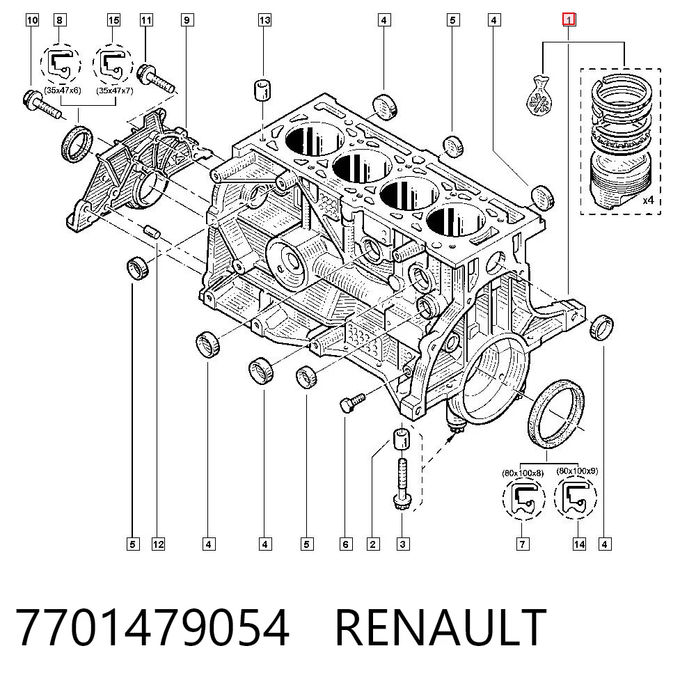 7701479054 Renault (RVI)