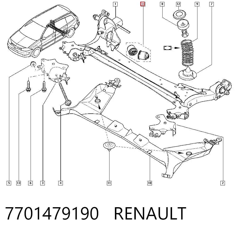 7701479190 Renault (RVI)