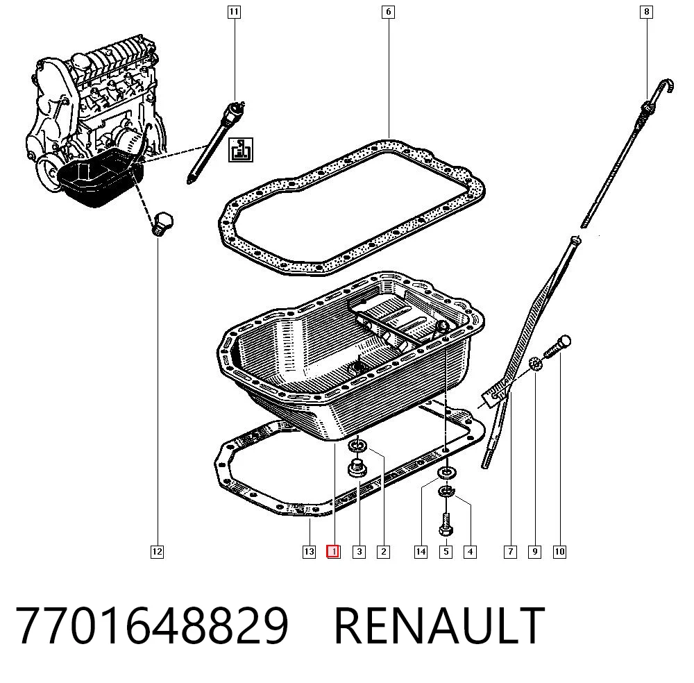 7701648829 Renault (RVI)