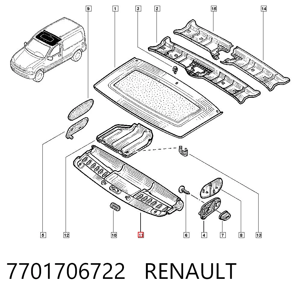 7701706722 Renault (RVI)