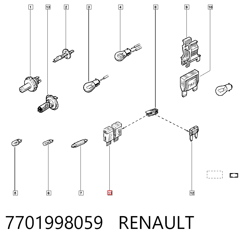 7701998059 Renault (RVI)