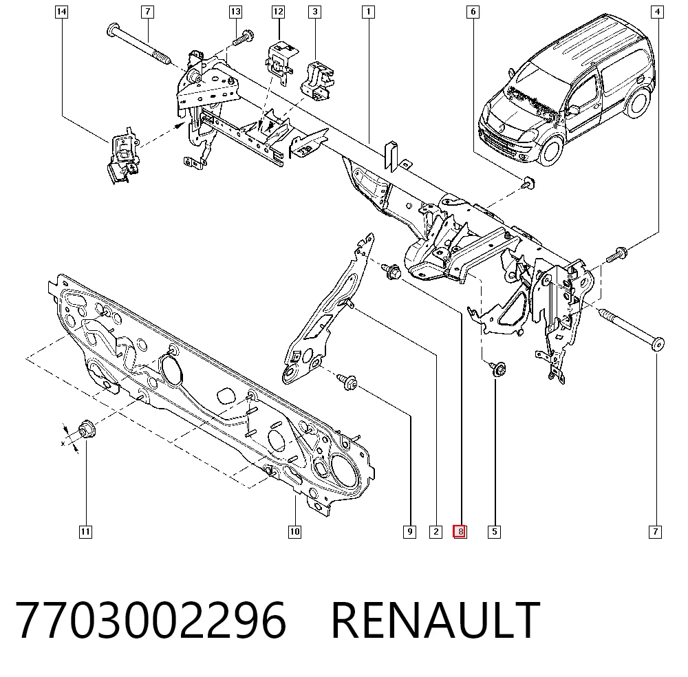 7703002296 Renault (RVI)