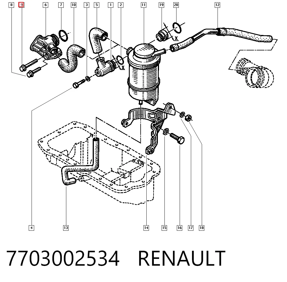 7703002534 Renault (RVI)