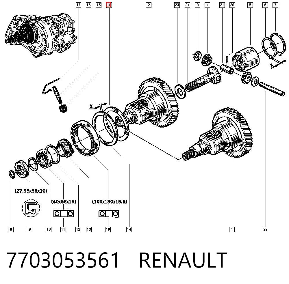 7703053561 Renault (RVI)