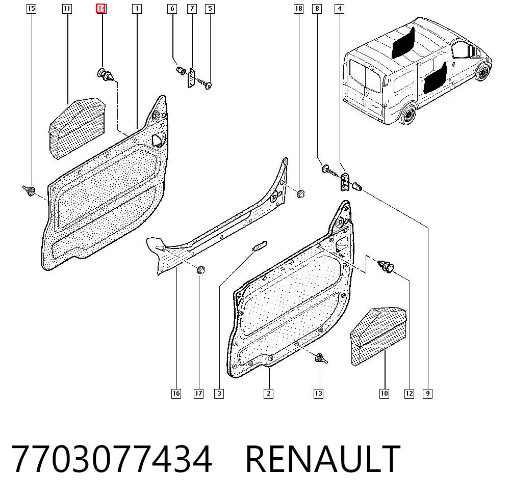 7703077434 Renault (RVI) 
