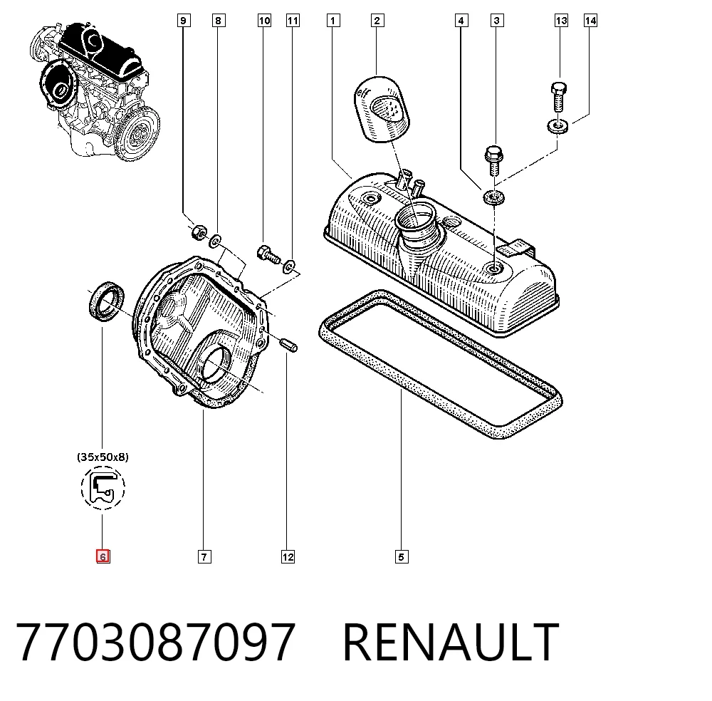 7703087097 Renault (RVI)