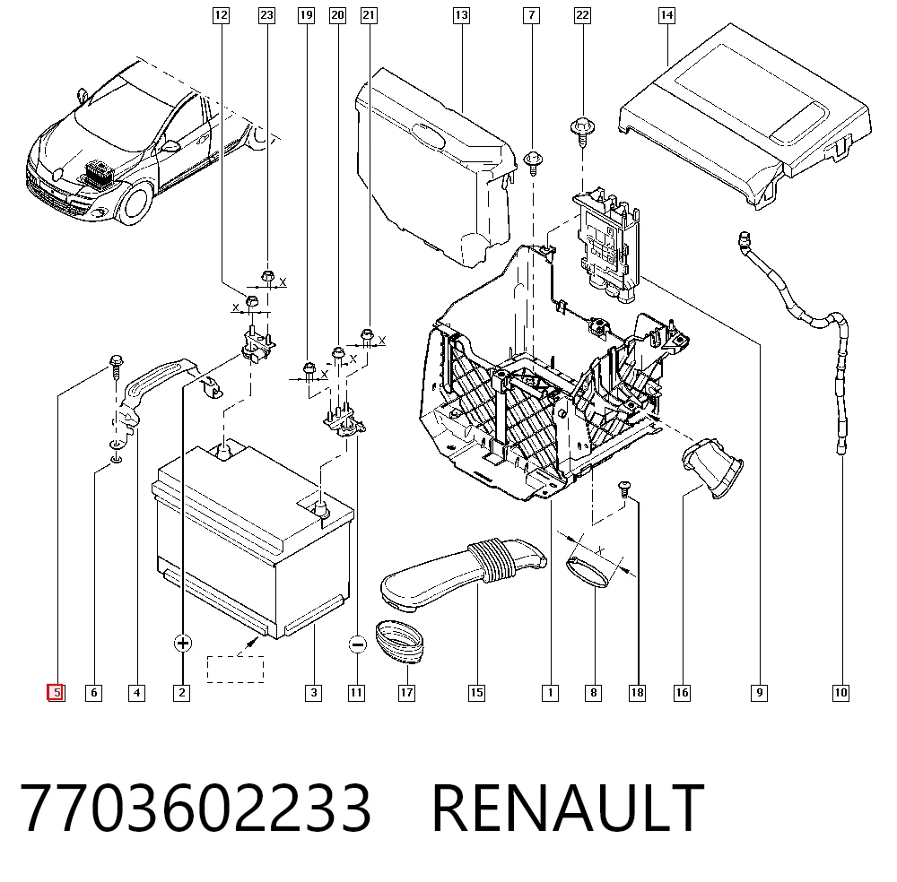 Rolo de reguladora de tensão da correia do mecanismo de distribuição de gás 7703602233 Nissan/Infiniti