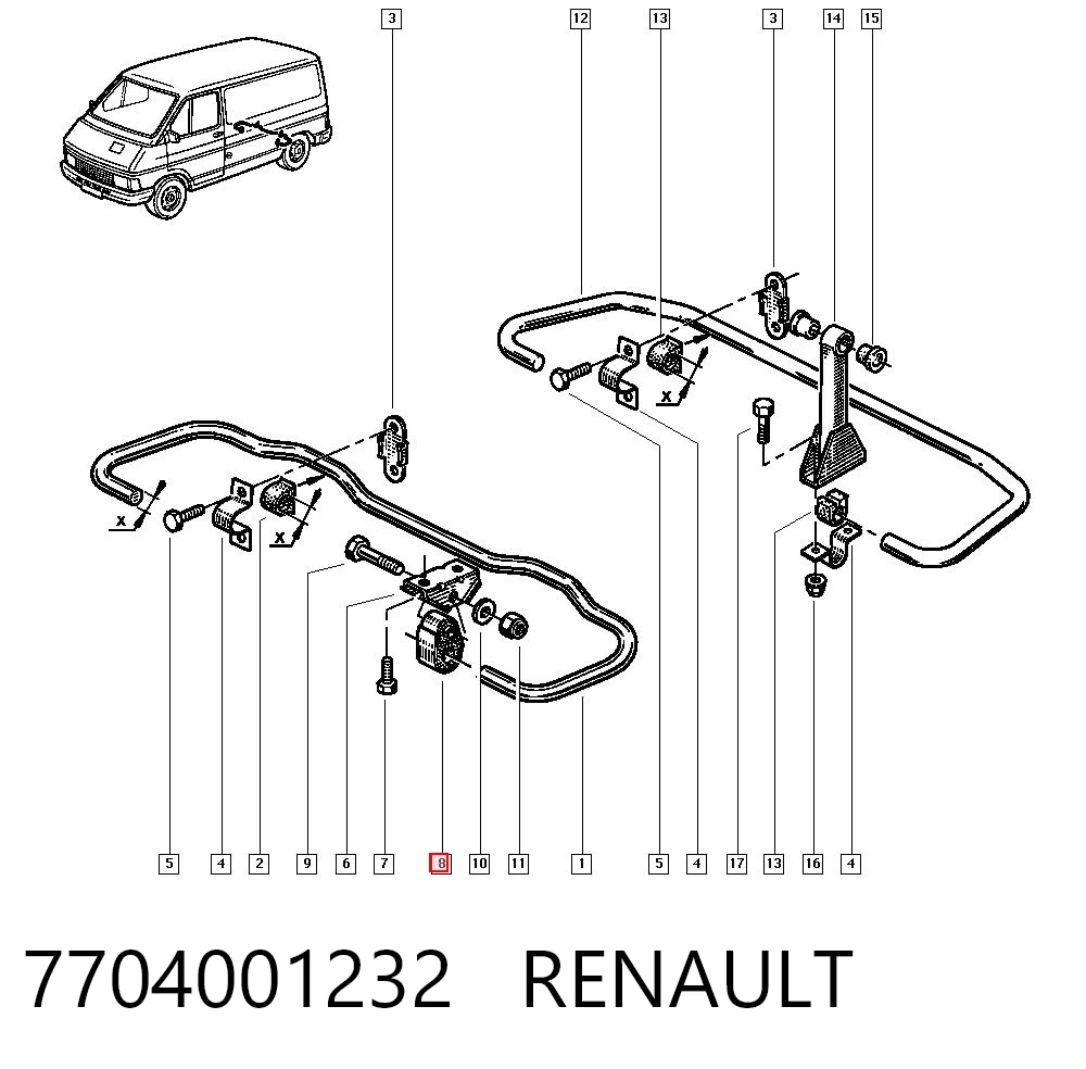 7704001232 Renault (RVI)