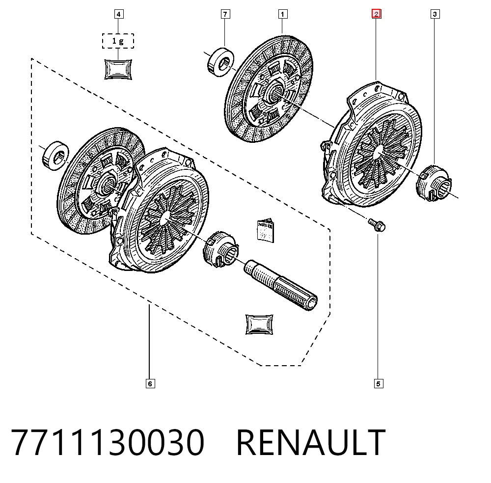  Cesta de embraiagem Citroen ZX hatchback (N2) (1991 - 1997) 