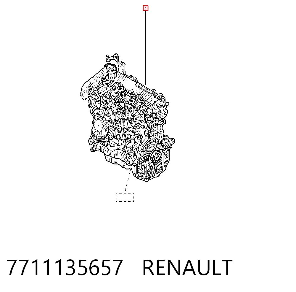  Motor montado Renault Clio II hatchback (BB, CB) (1998 - 2010) II