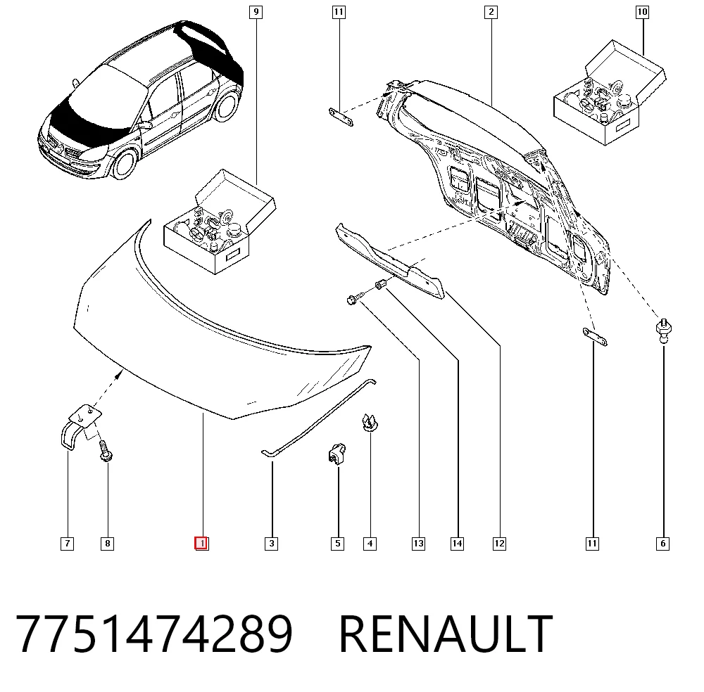 Capota Renault Scenic II JM0, JM1 ao melhor preço