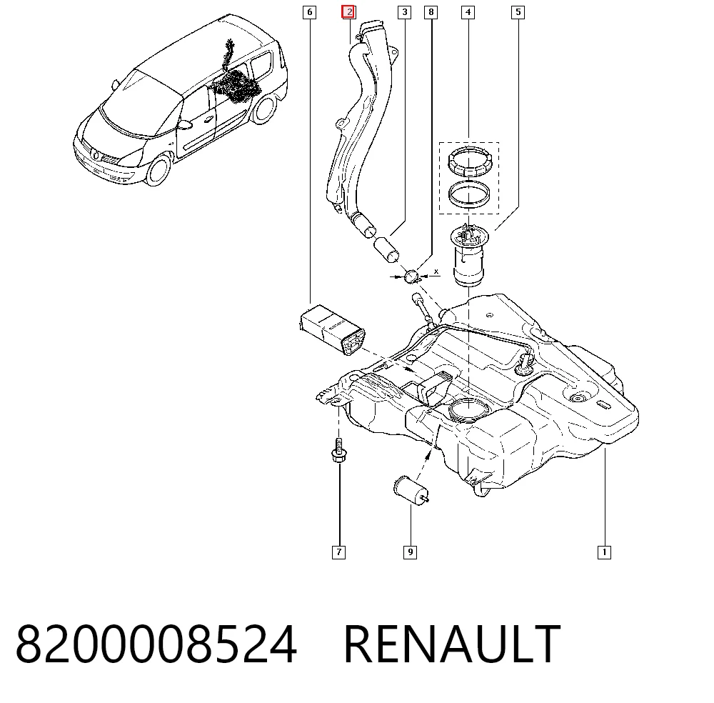 8200008524 Renault (RVI)