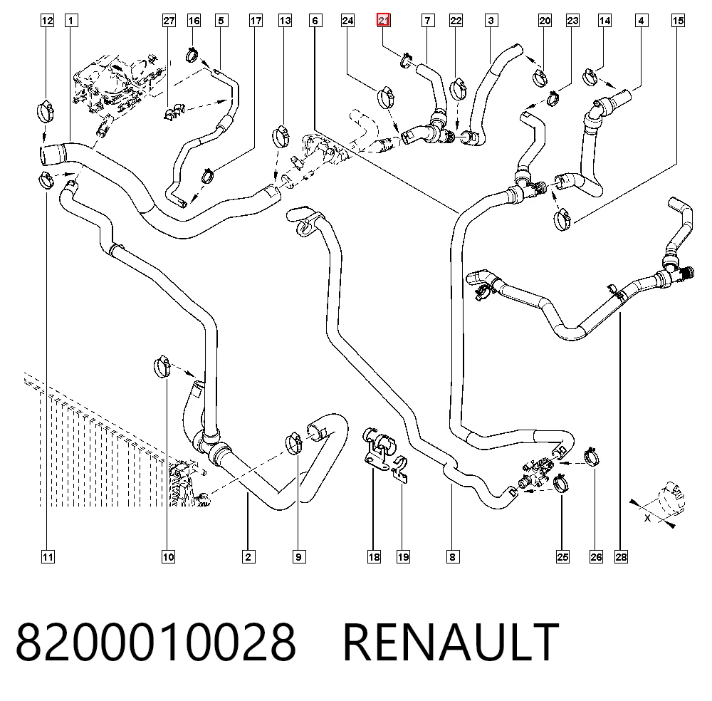  para Renault Master II (JD, ND)