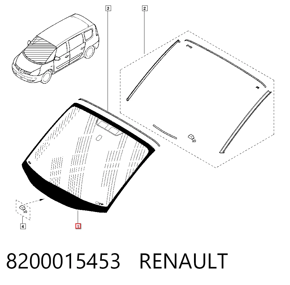 Pára-brisas Renault Espace IV JK0 ao melhor preço