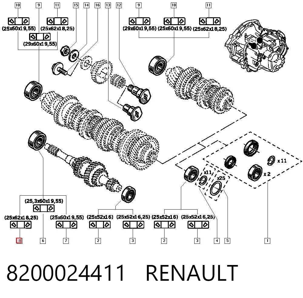 8200024411 Renault (RVI)