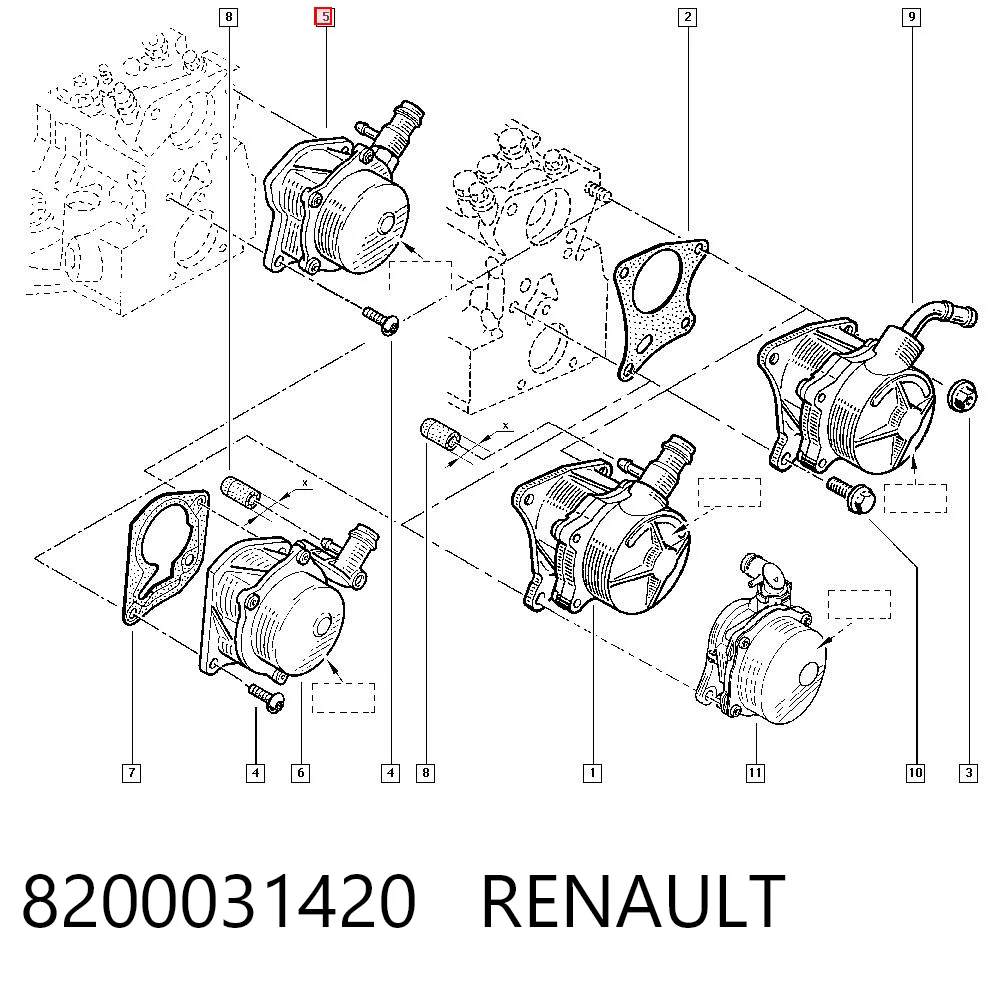 Bomba a vácuo Renault Trafic preço, a partir de 30,65 USD