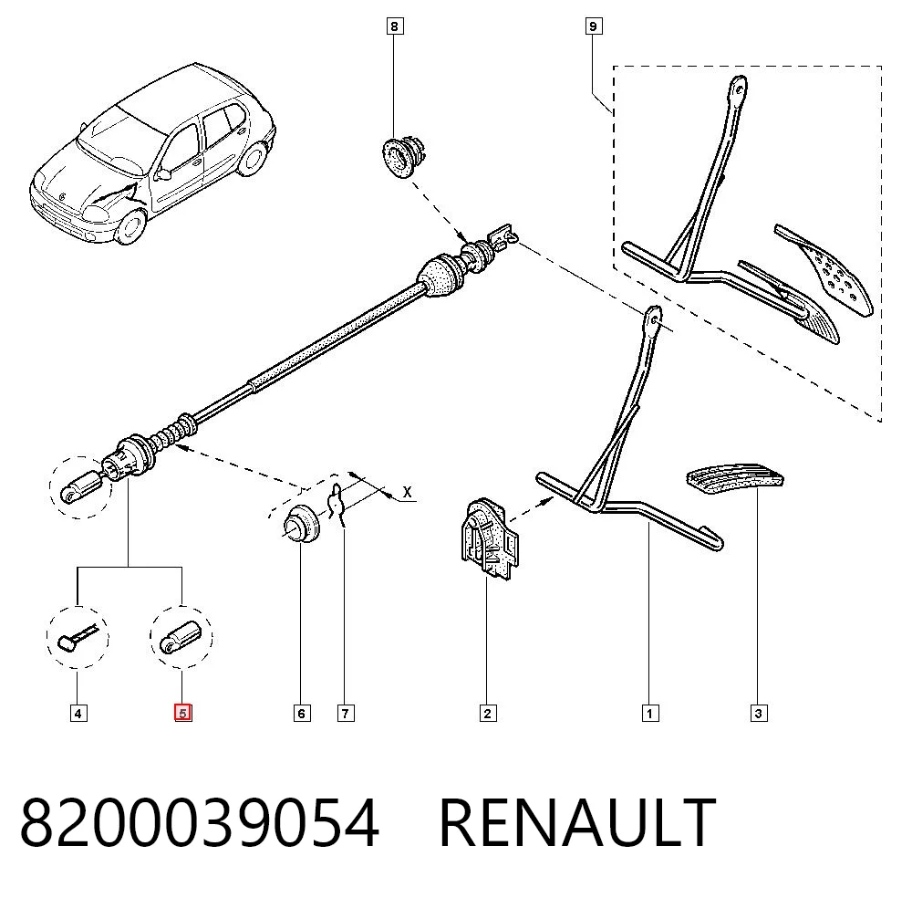 Compre 612025 Beca Cables Cabo/pedal de gás (de acelerador)